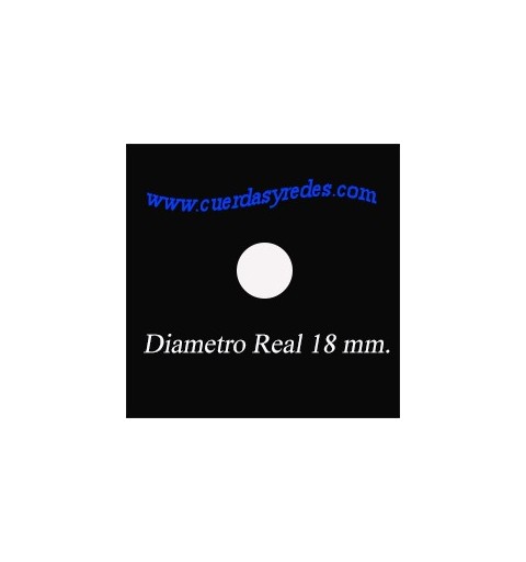 Cuerda 18 mm.100 mts. negra dist.amar.