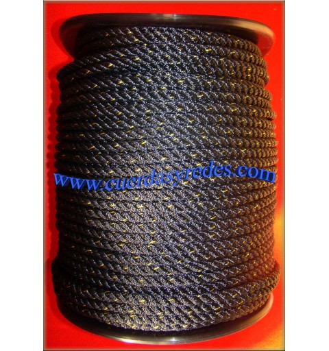 Cuerda 20 mm.100 mts. negra dist.amar.