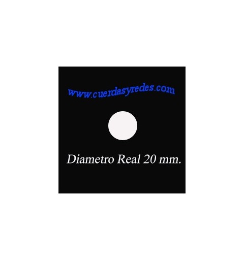 Cuerda 20 mm.100 mts. negra dist.amar.