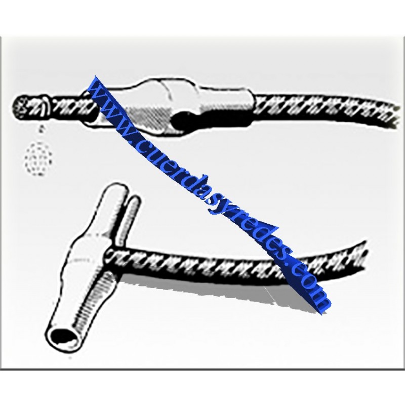 Clip de fijacion para cabo elastico 6 mm.