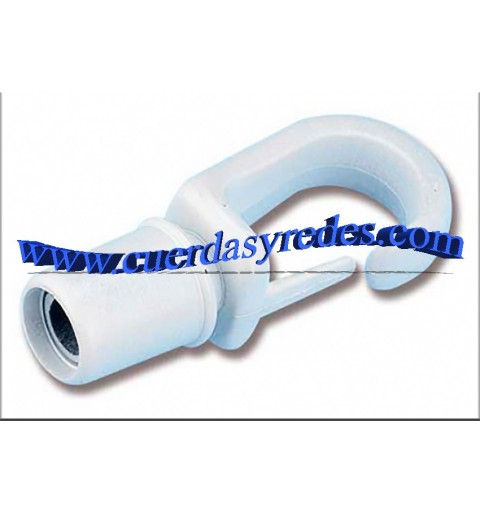 Gancho con cierre 8 mm.