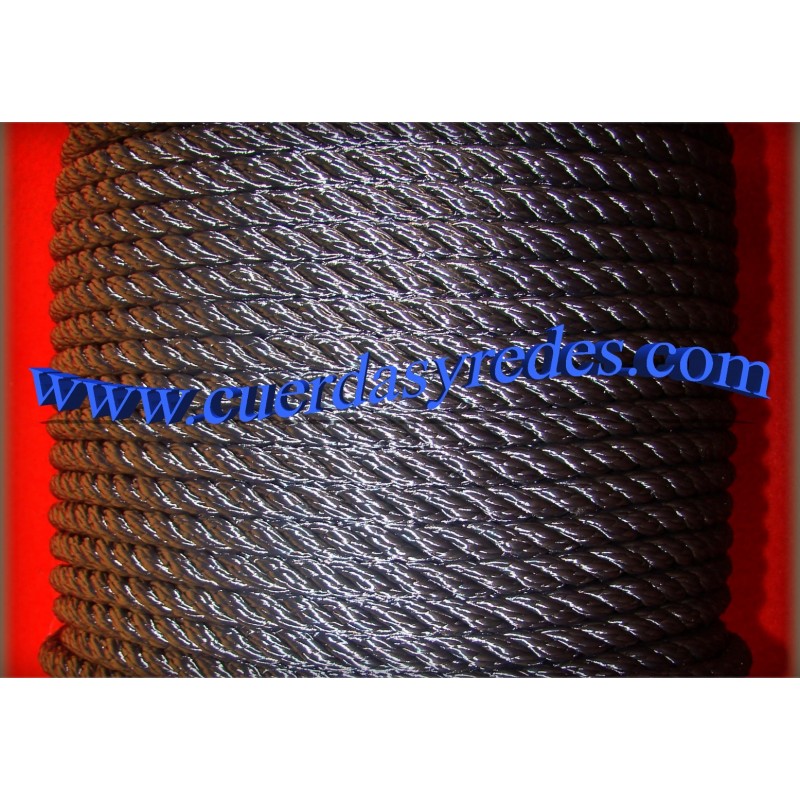 Cuerda 14 mm.100 mts. Negra
