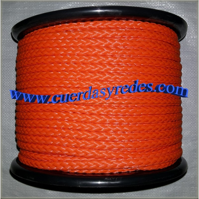 Cordon trenz.10 mm.100 mts. Naranja