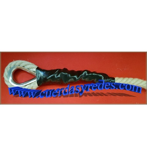 Cuerda 30 mm. con gaza y guardacabos