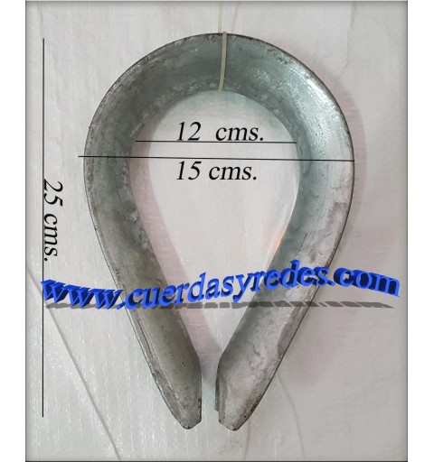 Guardacabos Galvanizado 38 mm.