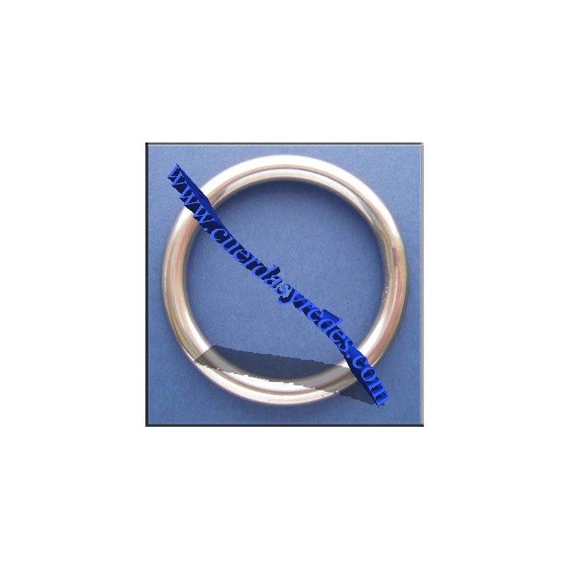 Anilla inox.6 mm.60 mm.diametro