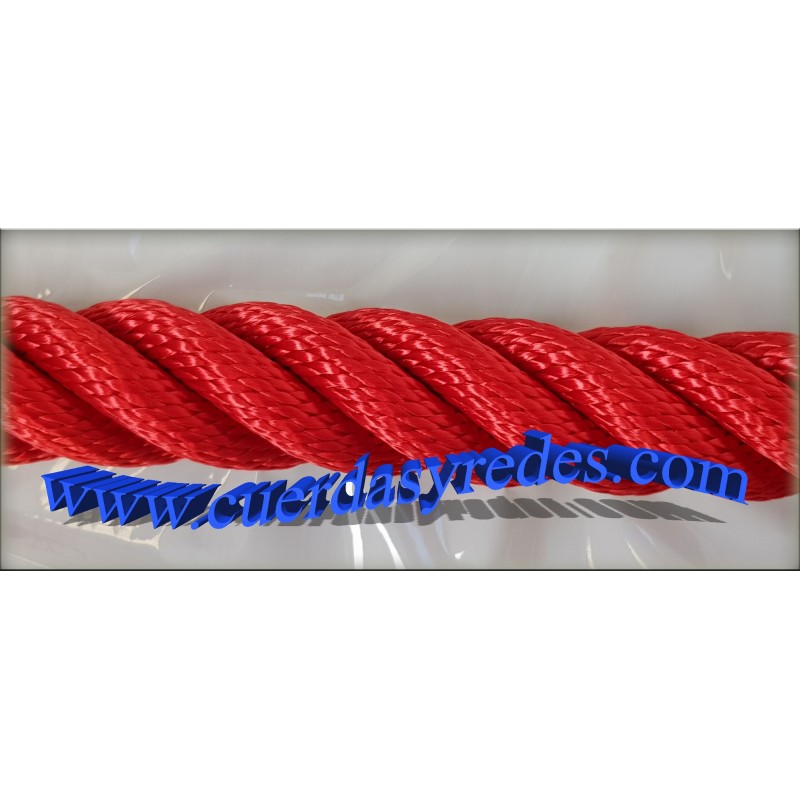 Cuerda 30 mm.1 mts. Roja