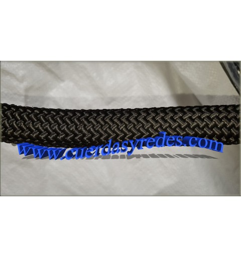 Cordon trenz.18 mm.1 metro negro