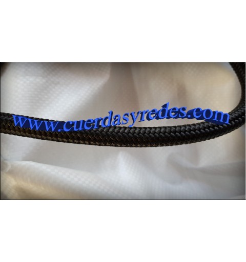 Cordon trenz.12 mm.1 metro negra