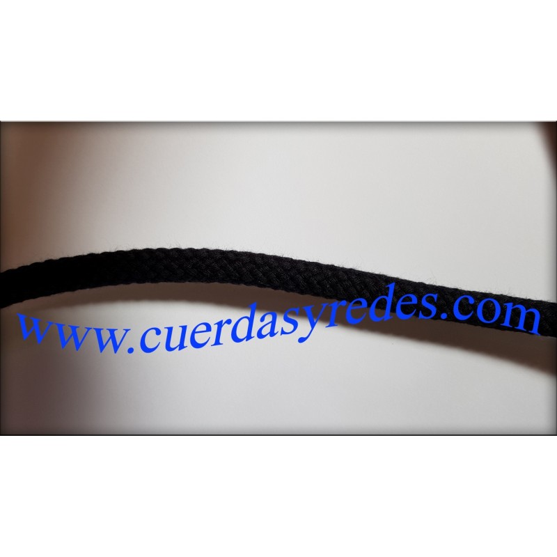 CUERDA TRENZADA IGNIFUGA 10 MM. NEGRA CLASE 1