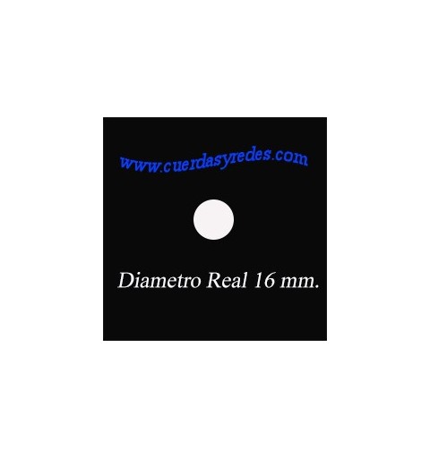 Cuerda 16 mm.100 mts. negra dist.amar.