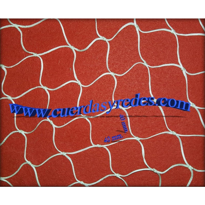 Red 2'5 mm.malla 40, 2x40 mts. Nylon