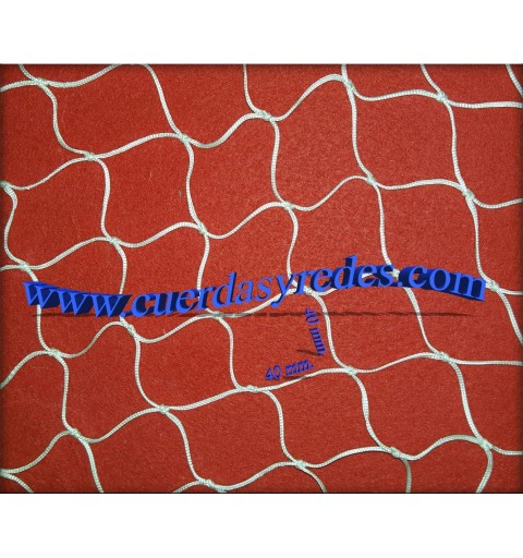 Red 2'5 mm.malla 40, 2x40 mts. Nylon